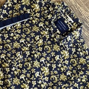 Denim & Flower Ricky Singh Mens L Floral Baroque Luxury Pattern Old Money Resort